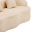Canapé courbé avec 2 coussins pour petit espace, salon, chambre à coucher-244069355