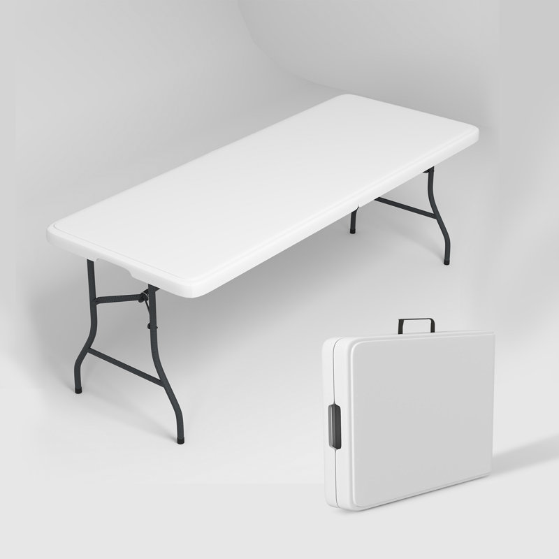 Table pliante commerciale portative robuste de 6 pi avec poignée, H 29 po x l 70,8 po x P 27,5 po