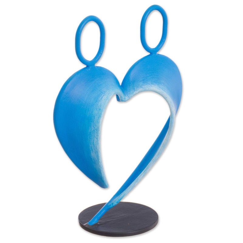 Sculpture en acier Sayachith, Bleu
