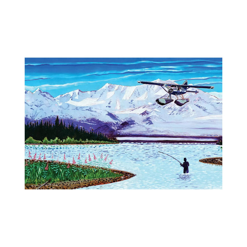 Catch And Release by Scott Clendaniel - Wrapped Canvas Painting, 20.32 cm H x 30.48 cm W