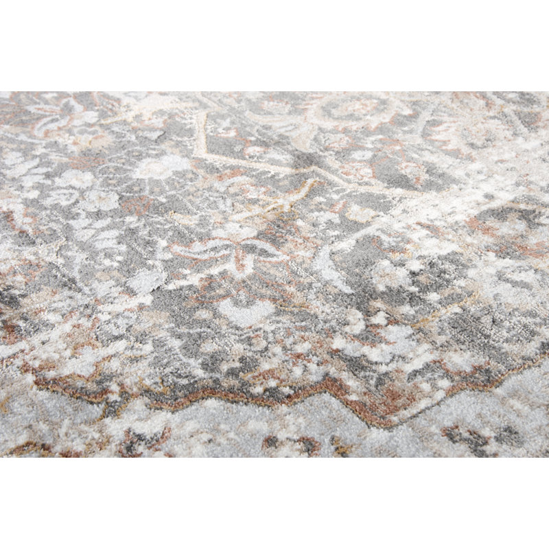 Tapis gris Shockey, Rectangulaire 3 pi 11 po x 5 pi 6 po