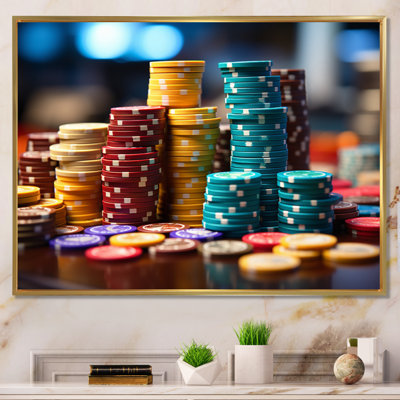 «Casino Royale Poker Chips I», reproduction sur toile