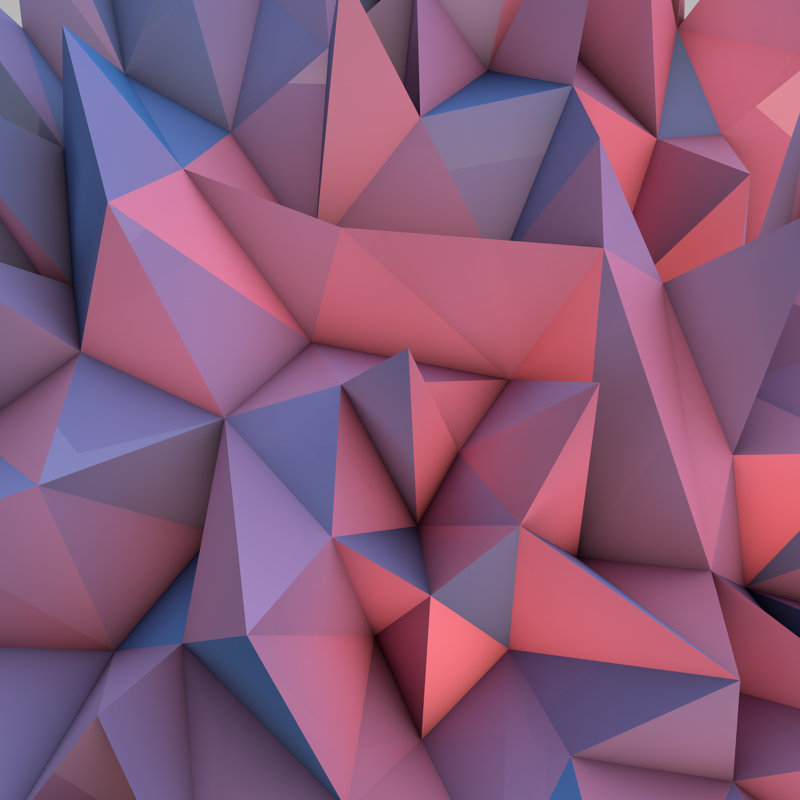 Fond Neorah avec triangles, H 12 po x l 12 po