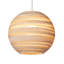 Scraplights Large Globe Recycled Cardboard Pendant Light - Sun-880832374-880832371