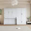 Grand lit escamotable mural avec placard