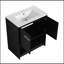 Meuble-lavabo 30 po avec lavabo en céramique, 2 portes à fermeture douce, meuble-lavabo autoportant, contreplaqué-1581610667