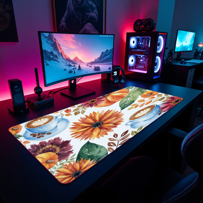 Polyester Desk Pad, 14.4x12.1