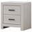 Brantford Coastal White 2-Drawer Nightstand-767454607
