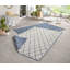 Malaga Machine Woven Blue/Cream Indoor / Outdoor Rug-25281531