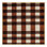 Machine Washable Checkered Brown Area Rug