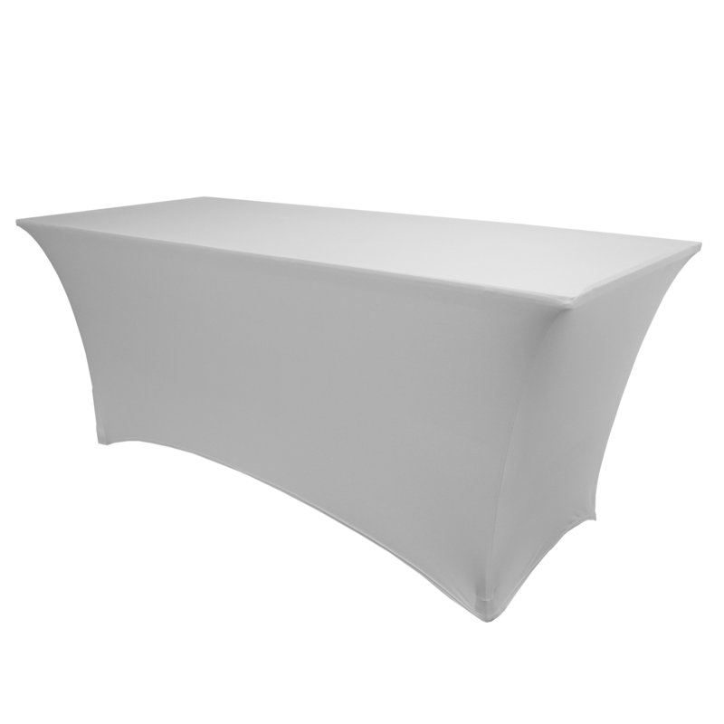 Ultimate Textile Rectangular Tables- 36" H, 10, 96" x 24", Silver