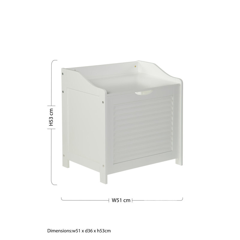 Wood Cabinet Laundry Hamper