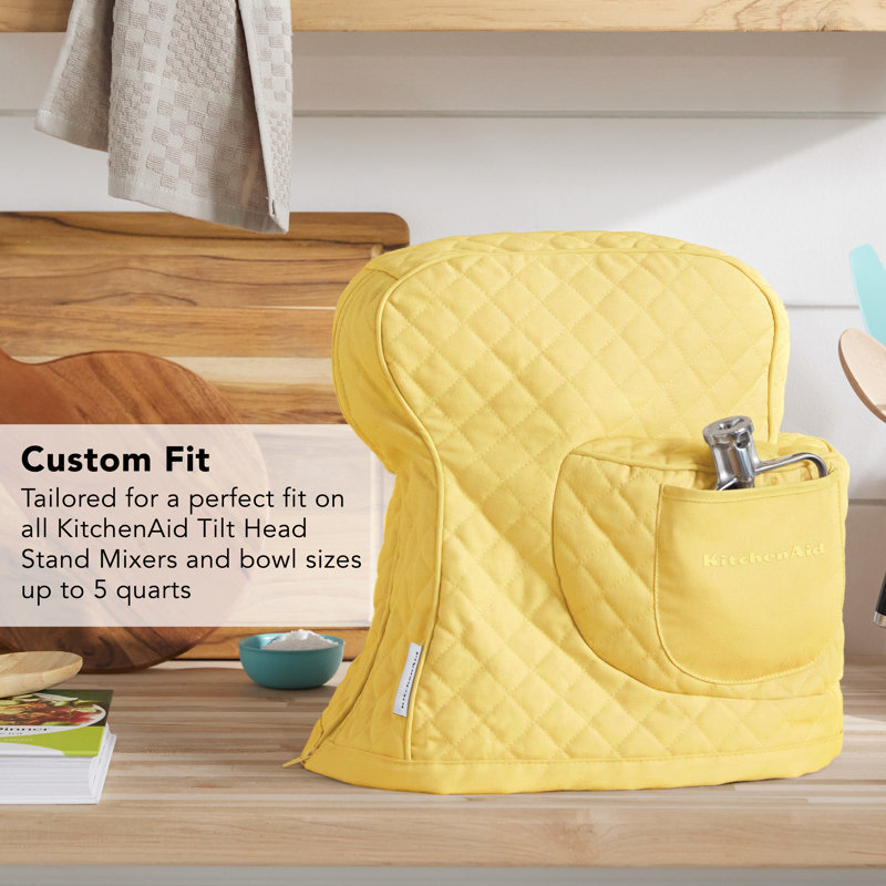 KitchenAid® Quilted Fitted Mixer Cover, Butter Yellow