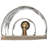 Rustic Lodge Flush Mounted Sconce