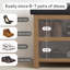 Hahnville Faux Leather Upholstered Storage Shoe Bench-2132538836-2132538839
