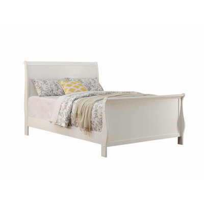 White Plywood Queen Bed With Style Headboard And Contemporary Design Structure