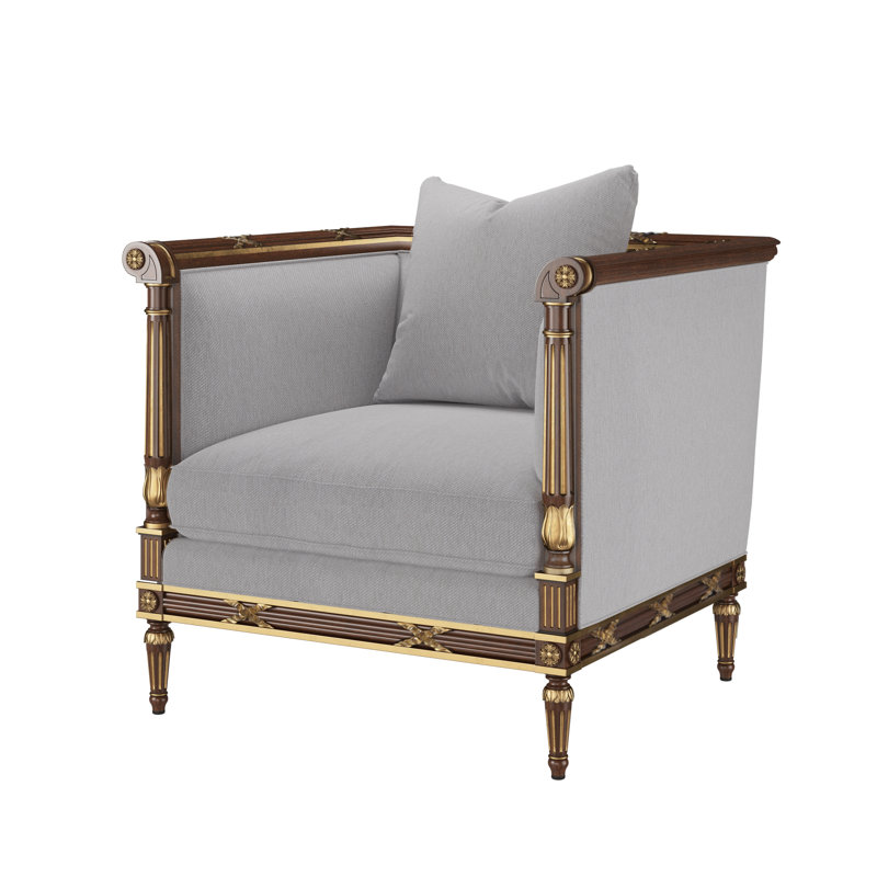 Fauteuil d'appoint The Regent's visit, Mélange de polyester bleu