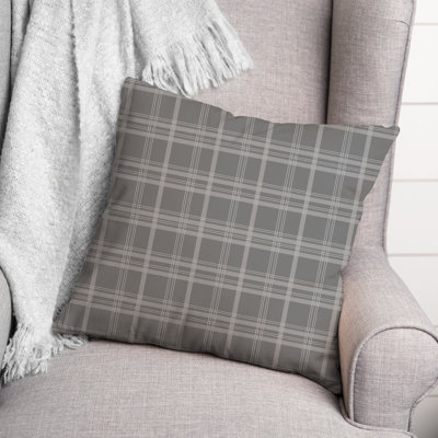  Plaid Throw Pillow
