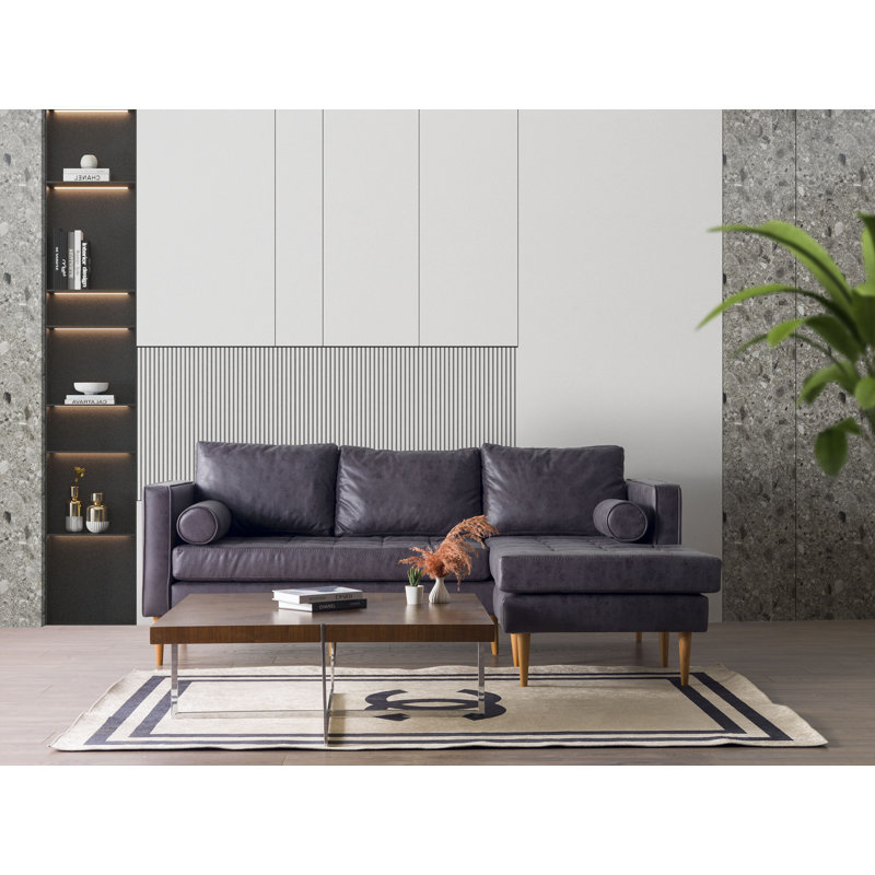 Kanette 86'' Leather Sofa