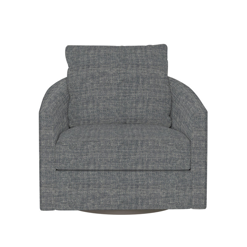 Astoria Swivel Barrel Chair, Dark Grey Chenille 5533-011