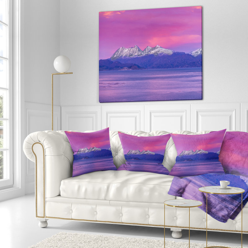 Coussin Ushuaia Sunrise, 16 po x 1 po, Coussin décoratif