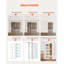 Sliding Pocket Door 5-Lite Frosted Glass Single Sliding Door-1694227369