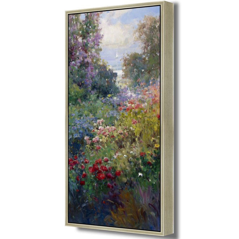 Garden To The Sea Print, Brown, 50" H x 26" W