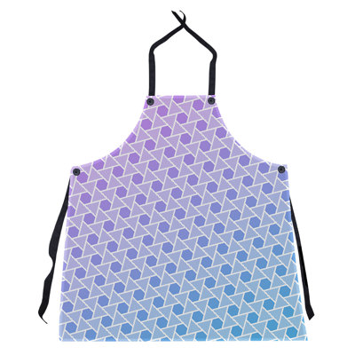 Tablier en hexagones et triangles Rainbow