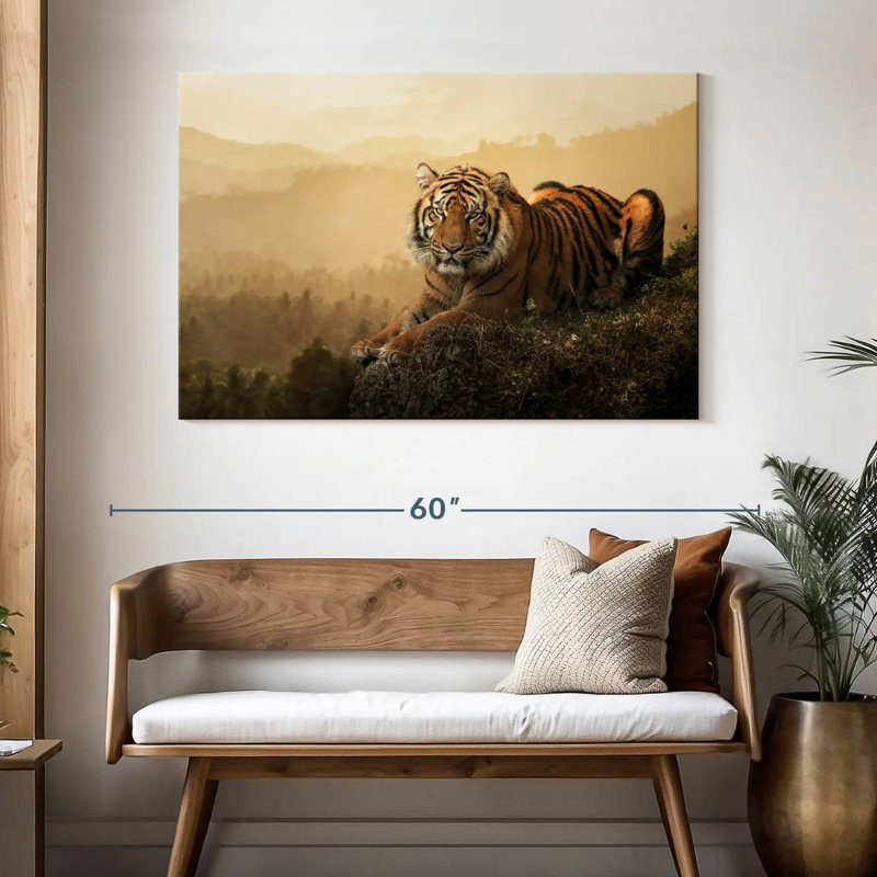 Fierce Sumatran Tiger, 32" H x 48" W