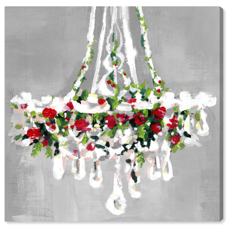 Chandellier de Noël - Peinture, H 40 po x l 40 po