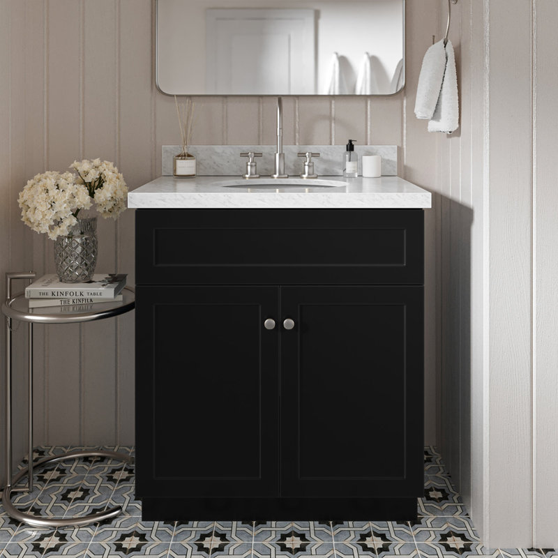 Ensemble de meuble-lavabo double 31 po Abell, Noir
