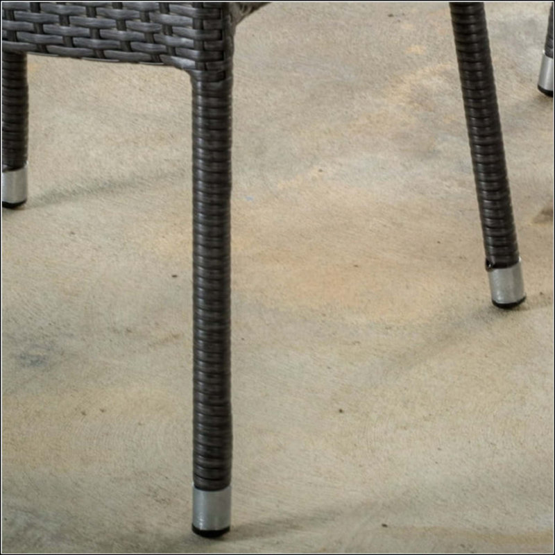 PE WICKER STACKING ARMCHAIR,4PCS