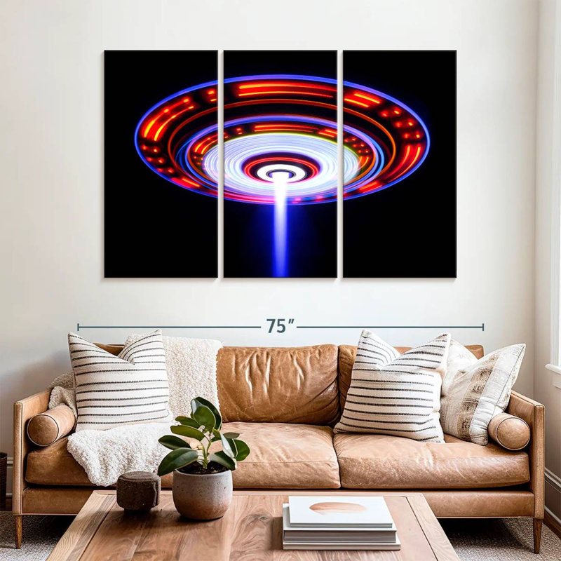 Kelan UFO Lights, 42" H x 65" W