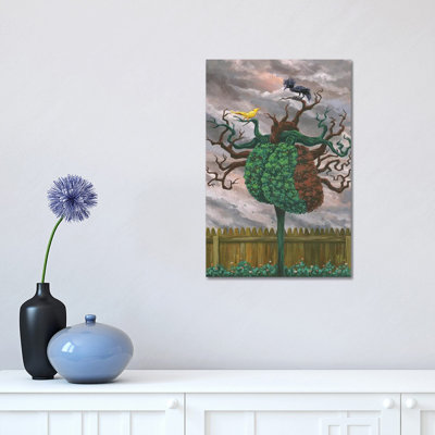 Song Bird and Crow - Reproduction d'art sur toile tendue