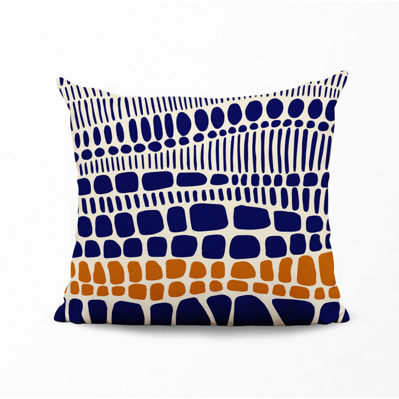 Housse et insert de coussin décoratif en polyester, L 17 po x H 17 po, Orange