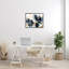 Fleurs bleues modernes sur bois, impression-93926132-93926133