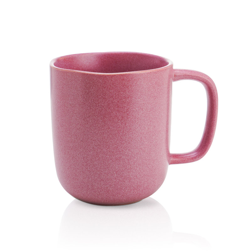 Stone Lain Tom 4-Piece Mug Set Stoneware, Pink