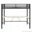 Structure de lit mezzanine en métal avec bureau et lumière DEL Gaming-1156928568-1156928575