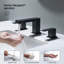 Robinet pour salle de bain à 2 poignées avec drain Cube-83653104