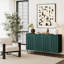 Buffet moderne moderne laqué vert