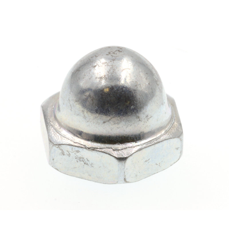 Prime-Line Acorn Cap Nuts, 3.85" H x 3.9" W x 0.55" D, Silver Gray