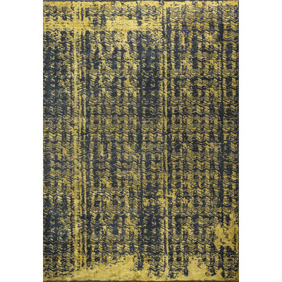 Bettylu Rectangle Abstract Cotton and Viscose Indoor / Outdoor Area Rug