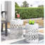 Round Iron Outdoor Side Table , 13.75 " W 13.75 " D-1344654875