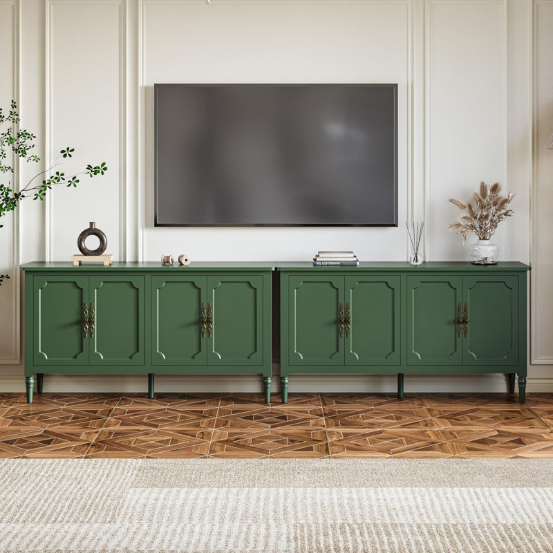 149.6cm Wide Solid Wood Sideboard, Green