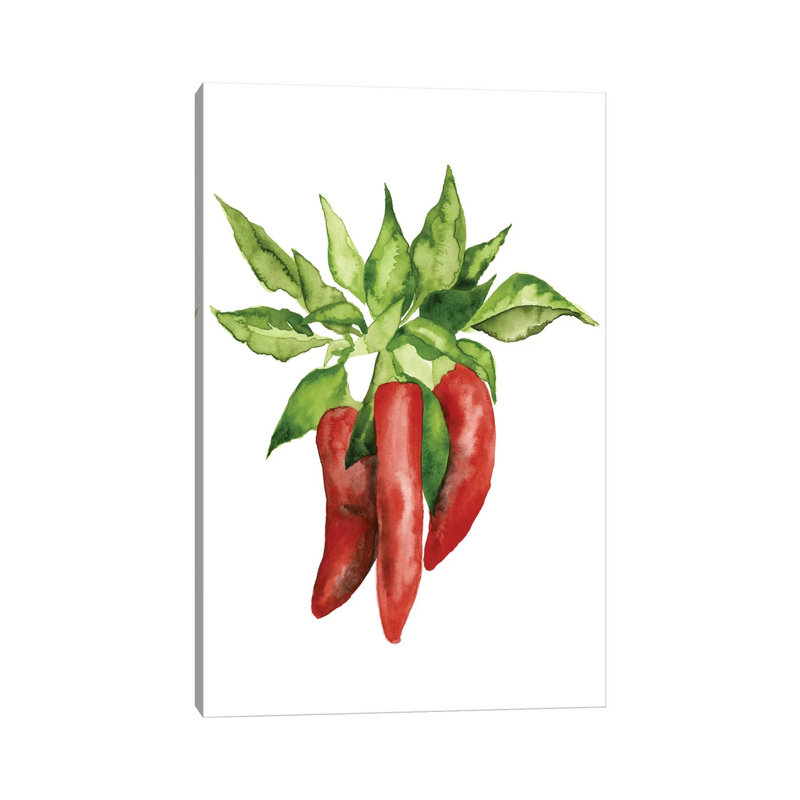 Watercolour Veggie II by Naomi McCavitt - 1 Piece Wrapped Canvas Painting, 152.5 cm H x 101.5 cm W