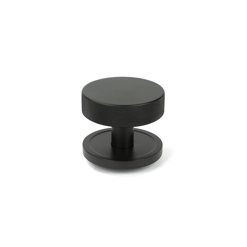 Satin Brass Brompton Centre Door Knob (Plain), Aged Bronze
