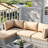 Outdoor Replacement Cushion Set Seat/Back Cushion (Cushion Set Only, Sofa Not Included)-1387681139