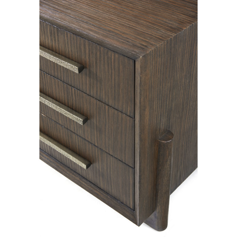 Urbane 3 Drawer Nightstand, Campfire