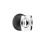 Privacy Windsor Crystal Knob with Regular Rose