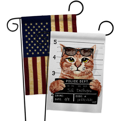 Drapeau de jardin à 2 côtés en polyester 18 x 13 po